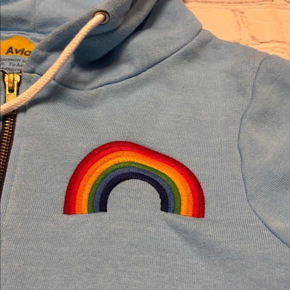 Aviator Nation Rainbow Embroidery Full Zip Hoodie - Picture 8 of 14